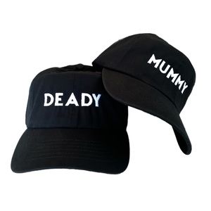 Mummy and Deady Halloween Couples Embroidered Cotton Adjustable Baseball dad hat